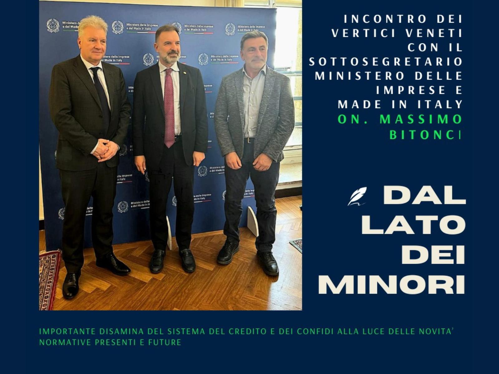 Delegazione di Casartigiani Veneto all'incontro con il Sottosegretario Bitonci