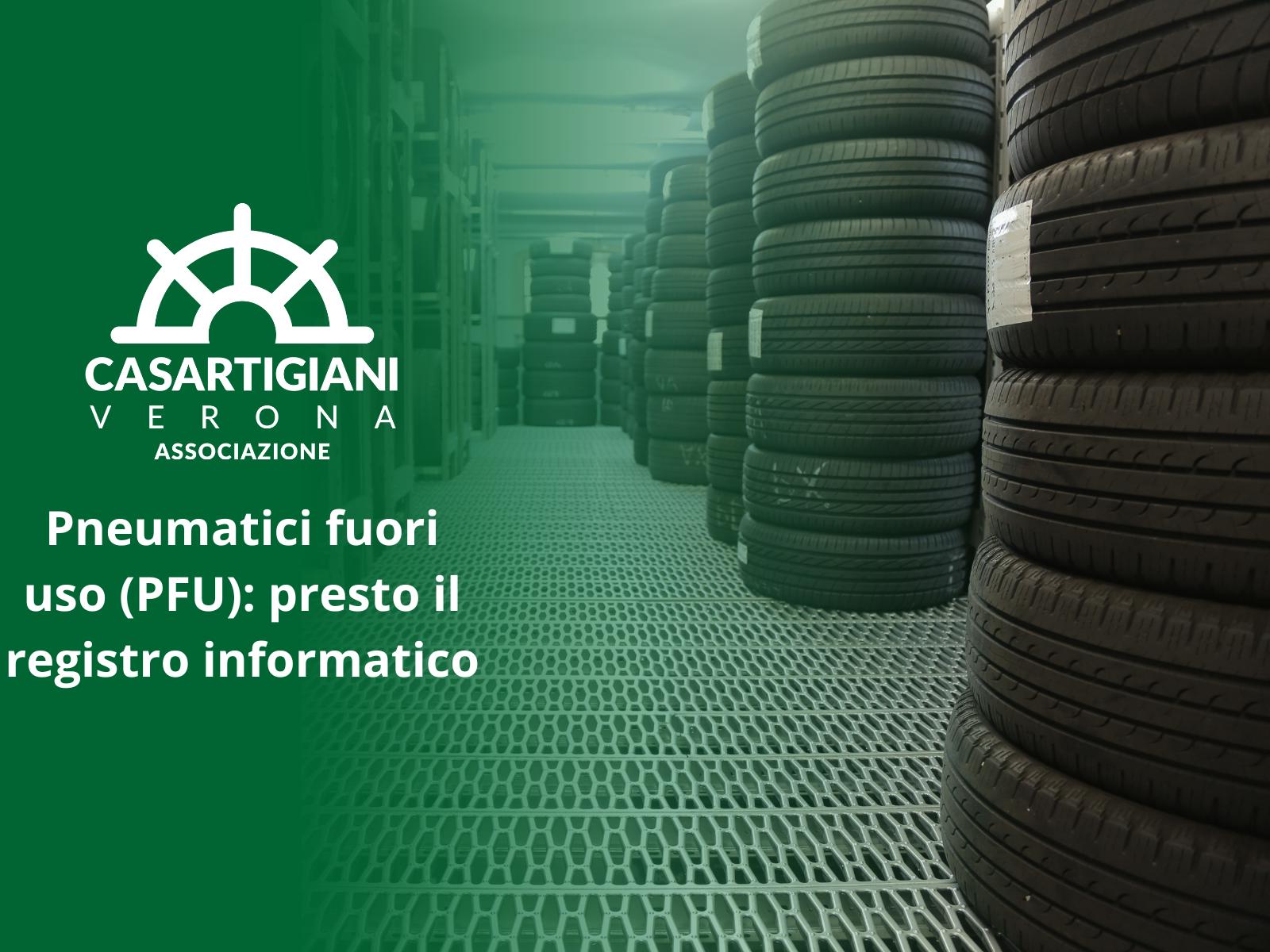 Pneumatici fuori uso (PFU): presto il registro informatico