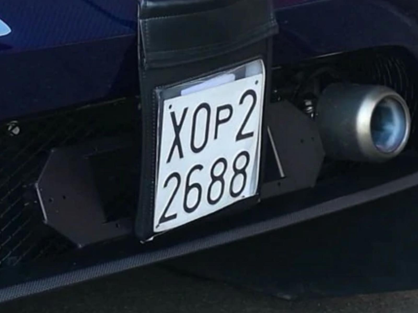 TARGA PROVA PROIBITA SU AUTO IMMATRICOLATE